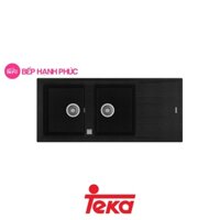 Chậu rửa Teka Maestro STONE 80B-TG 2B 1D-Black 2 hộc rửa