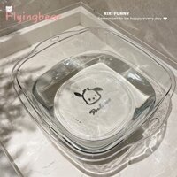 Chậu rửa trong suốt Chậu giặt vuông sáng tạo Chậu rửa chân Chậu đựng rau củ