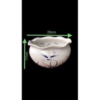 chậu sứ men bóng trồng sen, súng mini, nuôi cá