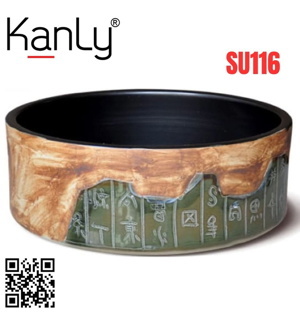 Chậu sứ mỹ thuật Kanly SU116