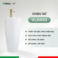 Chậu Sứ Rửa Tay Lavabo Đứng Velino Chất Liệu Gốm Sứ Cao Cấp Phủ Nano Kháng Khuẩn VLD002