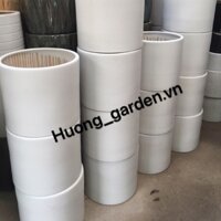 Chậu sứ trụ men mờ Bát Tràng sz 20-22-26-30-35cm, Trồng  các loại cây( chỉ ship hoả tốc)