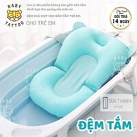 Chậu tắm cho bé - bồn tắm gấp gọn - KÈM PHAO cao cấp- tích hợp nhiệt kế đo nhiệt độ của nước 🌸🌸🌸