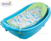 Chậu tắm có lưới đỡ & thanh đồ chơi Xanh/ Hồng Summer Infant(SM09255)