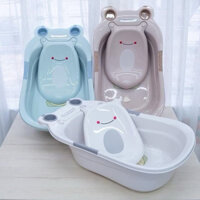 Chậu tắm con ếch có giá đỡ lưng cho bé, Chậu tắm Hokori Việt Nhật Mã SP:2203 Hàng Chính Hãng