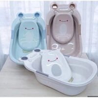 Chậu Tắm Ếch Cao Cấp Chậu Tắm Cho Bé Có Tấm Tựa Lưng Có Van Thoát Nước