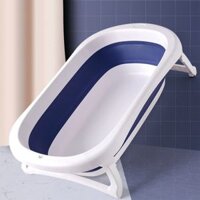 Chậu tắm gấp gọn kèm phao BW-KQ186  Baby bath tub Trắng-Xanh 250002186 - Everest Kid