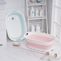 Chậu tắm gấp gọn size lớn cho bé , Chậu gấp gọn , thau giặt đồ kích thước lớn tiên dụng