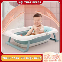 Chậu Tắm Thau Tắm Gấp Gọn Cho Bé Kèm Nhiệt Kế Thông Minh Tiện Lợi Chậu Bồn Tắm Nhỏ Thiết Kế An Toàn Cho Bé