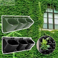 Chậu trồng cây bỏ túi YUUKII, Chậu trồng cây trong vườn Chậu hoa, Túi trồng cây treo tường bằng nhựa