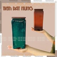 Chậu Trông Cây Bonsai Dáng Ống Vuông L - Chậu Đất Nung Trông SEN ĐÁ - tiemdatnung - Tiệm Đất Nung - Gốm sứ Bát Tràng