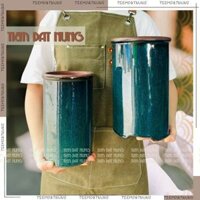 Chậu Trông Cây Cảnh Bonsai Dáng Ống Trụ L - Chậu Đất Nung Trông SEN ĐÁ - tiemdatnung - Tiệm Đất Nung - Gốm sứ Bát Tràng