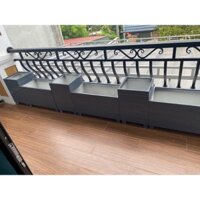 chậu trồng cây composite màu đá tối