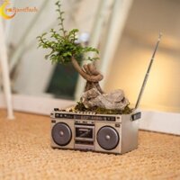 Chậu trồng cây RADIANTFLASH, Đồ thủ công bằng nhựa sáng tạo Chậu hoa mọng nước, Cây xương rồng Cây cảnh để bàn Trang trí máy ghi hình Hộp đựng bút Mini trang trí nhà cửa