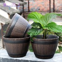 Chậu trồng cây thùng MagiDeal lớn - Hoàn thiện chống chậu hoa ngoài trời / trong nhà bằng nhựa