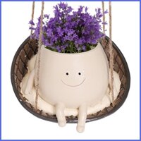 Chậu Trồng Cây Treo Tường Hình Xích Đu Dễ Thương Trang Trí Nhà Cửa Sân Vườn