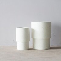 Chậu Trồng Cây Xi Măng Đá Mài Trắng, ban công, trong nhà, ngoài vườn (mã DT042, giao hoả tốc)