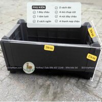Chậu trồng hoa, cây cảnh ghép thông minh nhựa HDPE KT 50x30x23cm