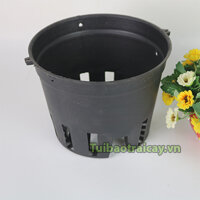 Chậu trồng lan nhựa đen phi 21 - CN11