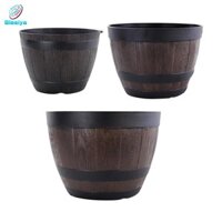 Chậu trồng thùng nhựa lớn blesiya - Chậu hoa ngoài trời / trong nhà có hoàn thiện chịu thời tiết