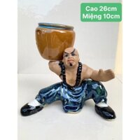 Chậu tượng bonsai_Chậu Trồng Cây tiểu cảnh Men Rạn Bát Tràng