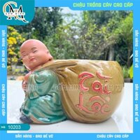 Chậu Tượng Chú Tiểu Gốm Bát Tràng - Chậu Bonsai Mini Đa Dạng Mẫu Mã, Trang Trí Tiểu Cảnh, Phong Thủy