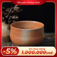 Chawan - Bát đánh matcha Shigaraki ( triện đáy )