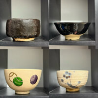 chawan đánh matcha - bát đánh matcha có triện cực đẹp chawan dáng mùa hè - chawan dáng mùa đông