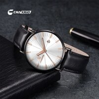 Chaxigo đồng hồ cho nam dây da dạ quang thạch anh nguyên bản chống nước đồng hồ doanh nhân Đồng hồ đeo tay thời trang kim chỉ ngày Quà Tặng 6121