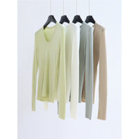 Chạy Bộ Tập 14-Needle Nhỏ Cổ Chữ U Đế Len Mỏng Phù Hợp Với Trận Đấu Bên Trong