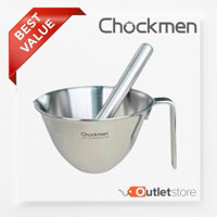 Chày Cối CHOCKMEN Inox 18/10 Cao Cấp Size 14Cm Chày Giã Hành Tỏi Gừng Cối Ca Inox Có Tay Cầm Tiệ Dụng