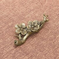 Chảy Ngược Đồng Thau Sáng Tạo Hoa Mai Hương Thơm Chèn Retro Bột Hoa Mai Nhánh Bút Đồng Nghệ Thuật Đồ Trang Trí Nhỏ Miếng Đồng 3.5