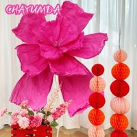 Chayumda Trang Trí Phòng Cưới, Hoa Diều Giấy Quá Khổ Nhiều Màu Sắc, Giấy Nhăn 87cm Khổng Lồ Quy Mô Lớn Cung Cấp Tiệc Hoa