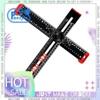 Chế biến gỗ 2 trong 1 Khoan Định Vị Thước Kết Hợp Góc Thước Hình Chữ T Thước Tủ Phần Cứng Jig