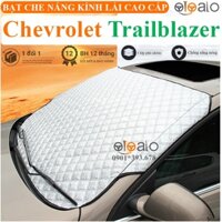 Che chắn nắng kính lái dành cho xe Chevrolet Trailblazer vải dù 3 lớp cao cấp - màu bạc
