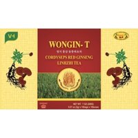 Chè đông trùng hạ thảo hồng sâm linh chi WONGIN-T Việt Hải hộp 100 gói