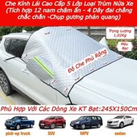 Che Kính Lái Ô Tô , Tấm Bạt Che Nắng Kính Lái Ô Tô 5 Lớp Cao Cấp Cách Nhiệt Chống Nóng Có Chụp Gương Phản Quang
