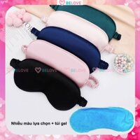 Che Mắt Ngủ,Bịt Mắt Ngủ Lụa Mềm Mại Thông Thoáng Có Chứa Túi Gel Làm Mát Và Dây Đeo Đàn Hồi Belove #16