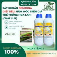 Chế Phẩm Sát Khuẩn Benkona Minh Ngân - Diệt Rêu, Nấm Mốc Trên Giá Thể Trồng Hoa Lan (1 Lít)