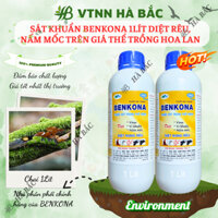 Chế Phẩm Sát Khuẩn Benkona Minh Ngân - Diệt Rêu, Nấm Mốc Trên Giá Thể Trồng Hoa Lan (1 Lít)