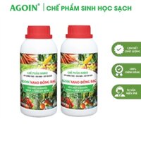 Chế Phẩm Sinh Học  Agoin Nano Đồng Bạc 500ml Hoa Rau Màu - Cây Ăn Qủa Tiêu Diệt Nấm, Vi Khuẩn, Virus Hiệu Quả