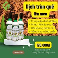 Chế phẩm sinh học Dịch trùn quế lên men Kiến Nông Xanh 1L