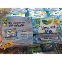 CHE TÊN [38.5k] Combo 8 gói Băng vệ sinh Laurier Super Slimguard Cool 1mm Mát lạnh & Kiểm soát mùi  8 miếng tặng kèm