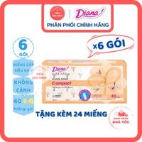 [CHE TÊN] [Bộ 6 Gói Băng Vệ Sinh SENSI COMPACT 40 MIẾNG] BVS Diana Hàng Ngày - NHI.TNL / TIEMNHACHUN /TIỆM NHÀ CHUN