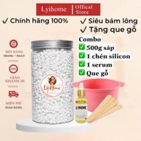 [CHE TÊN] Combo 500g sáp wax lông Cao Cấp Lyihome Siêu Bám Lông dễ sử dụng, tiện lợi