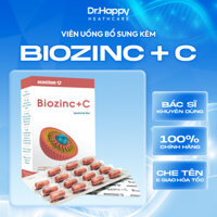[CHE TÊN] Kẽm viên sinh học BIOZINC + C tăng đề kháng, sức khỏe và tăng cường sinh lý - Hộp 30 viên