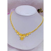 [CHE TÊN KHI GỬI HÀNG][KÈM HỘP NHUNG] Dây Chuyền Vàng Cưới 24k Thiết Kế Tinh Xảo Chuẩn Thật - Trang Sức Queen