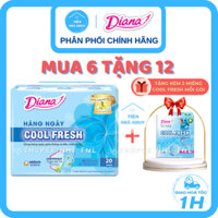 CHE TÊN SP - [LỐC 6 GÓI BVS HN COOL 20 Miếng] Băng Vệ Sinh Hàng Ngày Diana Sensi Cool Fresh Siêu Mát Lạnh - NHI.TNL