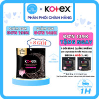 CHE TÊN - THÙNG 8 Gói Băng Quần Kotex - Gói 5 Miếng BVS Kotex Ban Đêm Dạng Quần Size M-L - NHI.TNL