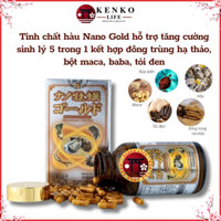 [Che tên]Tinh chất hàu Nano Gold hỗ trợ tăng cường sinh lý 5 trong 1 kết hợp đông trùng hạ thảo, bột maca, baba, tỏi đen